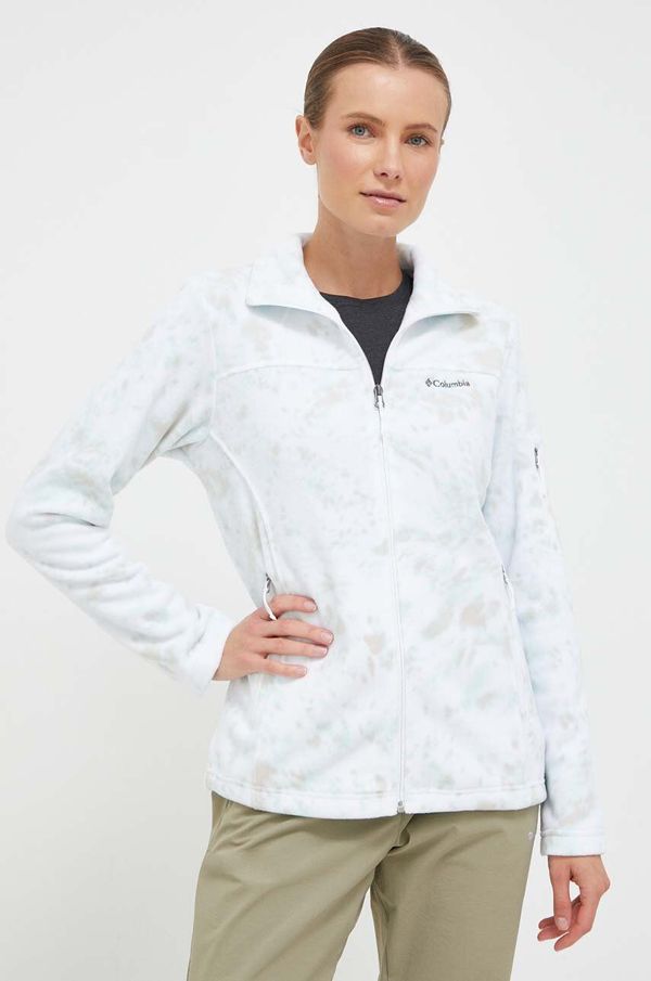Columbia Sportska dukserica Columbia Fast Trek Printed boja: bijela, s uzorkom