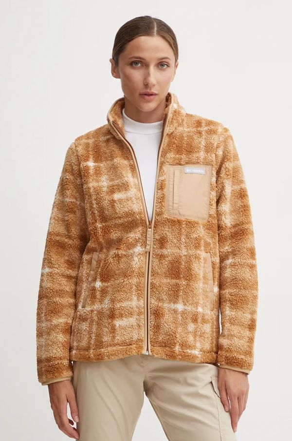 Columbia Sportska dukserica Columbia West Bend Print boja: smeđa, s uzorkom, 2085851