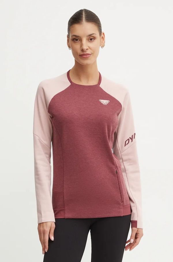 Dynafit Sportska dukserica Dynafit 24/7 Polartec boja: crvena, s uzorkom, 08.0000071509