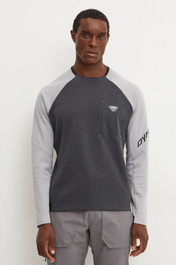 Dynafit Sportska dukserica Dynafit 24/7 Polartec boja: siva, s uzorkom, 08.0000071508