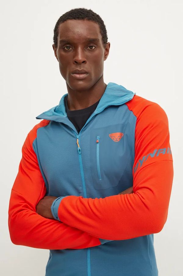 Dynafit Sportska dukserica Dynafit Radical Polartec boja: zelena, s kapuljačom, s uzorkom, 08.0000071122