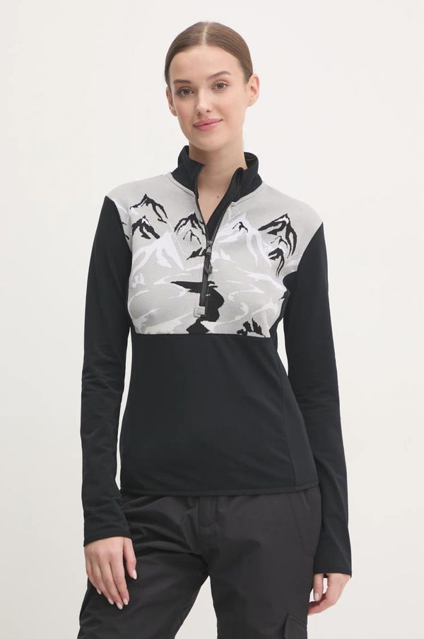 EA7 Emporio Armani Sportska dukserica EA7 Emporio Armani St. Moritz Powerstretch boja: crna, s aplikacijom, TJJFZ.6DTM47