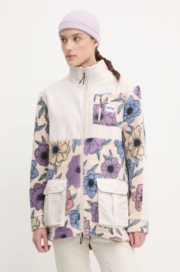 Eivy Sportska dukserica Eivy Field Sherpa boja: bež, s uzorkom, A00342121