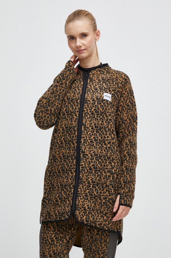 Eivy Sportska dukserica Eivy Redwood Sherpa boja: smeđa, s uzorkom