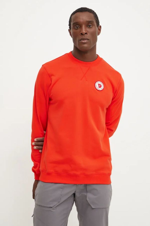 Fjallraven Sportska dukserica Fjallraven 1960 Logo Badge boja: crvena, bez uzorka, F87163.214