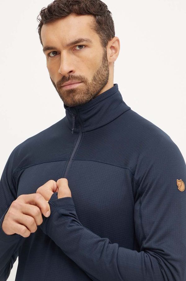 Fjallraven Sportska dukserica Fjallraven Abisko Lite boja: tamno plava, bez uzorka, F87113.555