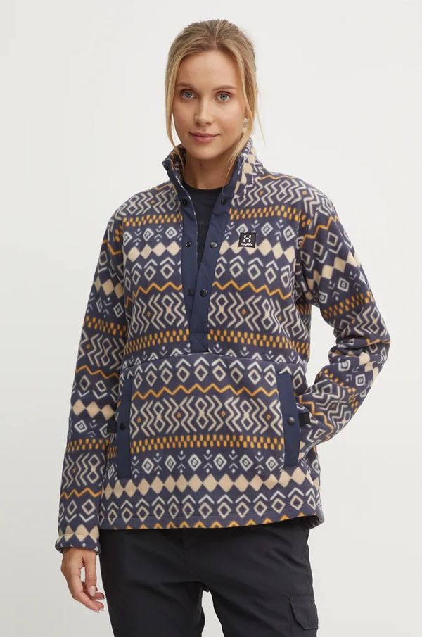 Haglöfs Sportska dukserica Haglöfs Mora Mid boja: tamno plava, s uzorkom, 606557