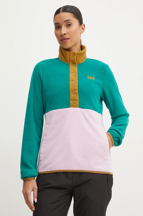 Helly Hansen Sportska dukserica Helly Hansen Daybreaker Snap boja: zelena, s uzorkom, 49535