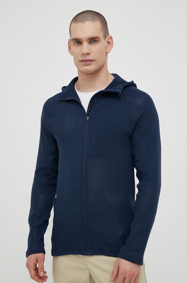 Houdini Sportska dukserica Houdini Pace Flow Houdi boja: tamno plava, s kapuljačom, glatka