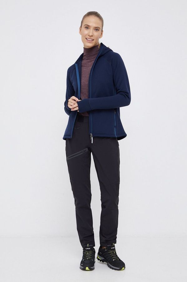 Houdini Sportska dukserica Houdini Power boja: tamno plava, s kapuljačom, bez uzorka