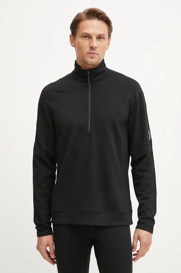 Icebreaker Sportska dukserica Icebreaker Merino 360 Realfleece Elemental boja: crna, bez uzorka, IB0A571S0011