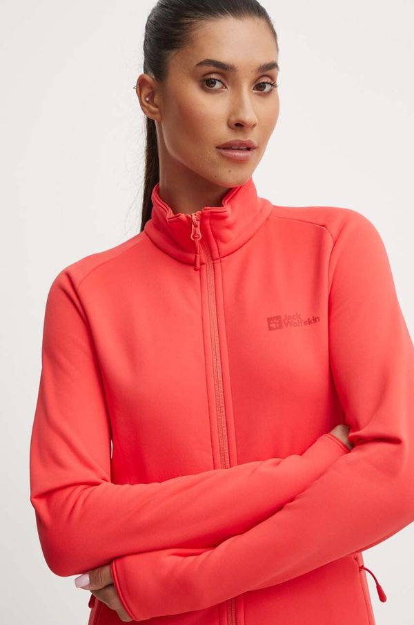 Jack Wolfskin Sportska dukserica Jack Wolfskin Baiselberg boja: crvena, bez uzorka