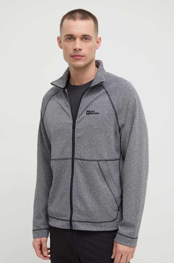 Jack Wolfskin Sportska dukserica Jack Wolfskin Fernweh boja: siva, bez uzorka