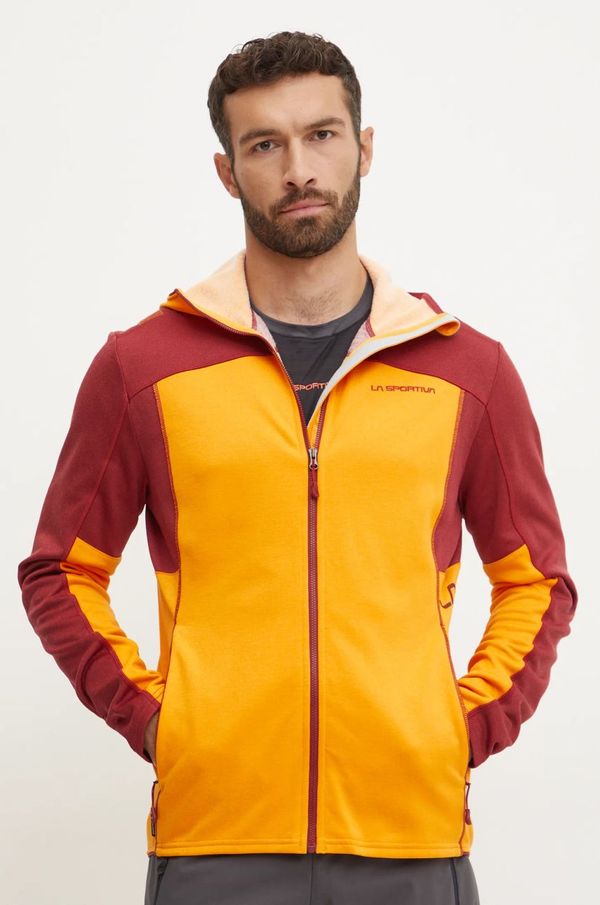 La Sportiva Sportska dukserica LA Sportiva Cosmic boja: narančasta, s kapuljačom, s uzorkom, L69102320