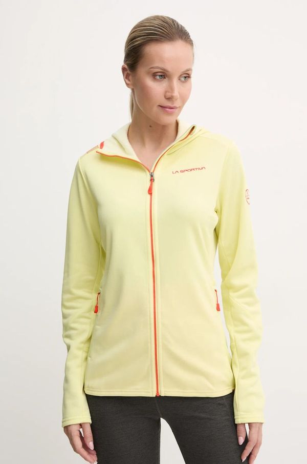 La Sportiva Sportska dukserica LA Sportiva Cosmic boja: žuta, s kapuljačom, bez uzorka, M35736322