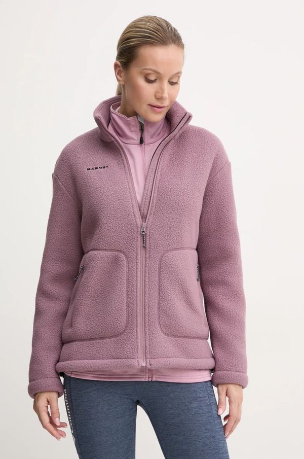 Mammut Sportska dukserica Mammut Falera boja: ružičasta, bez uzorka, 1014.05830