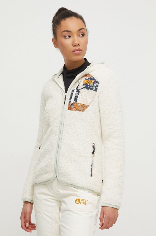 Picture Sportska dukserica Picture Izimo boja: bež, s kapuljačom, bez uzorka