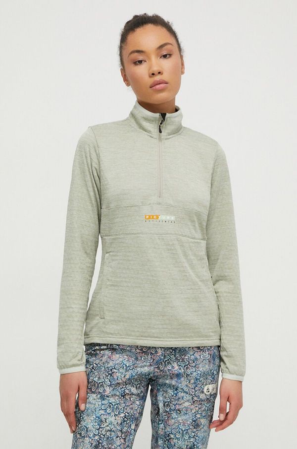 Picture Sportska dukserica Picture Tahita Grid boja: zelena, melanž