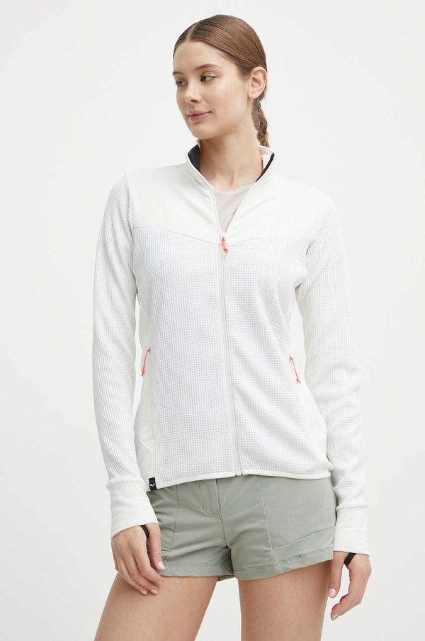 Salewa Sportska dukserica Salewa Puez Waffle Hybrid boja: bež, bez uzorka, 00-0000028860