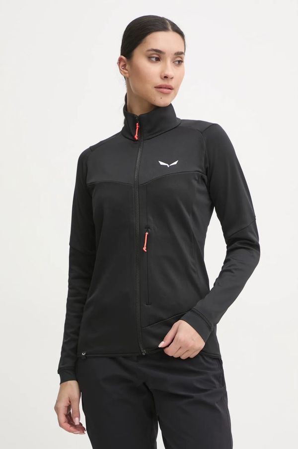 Salewa Sportska dukserica Salewa Sella Crevasse boja: crna, bez uzorka, 00.0000028999