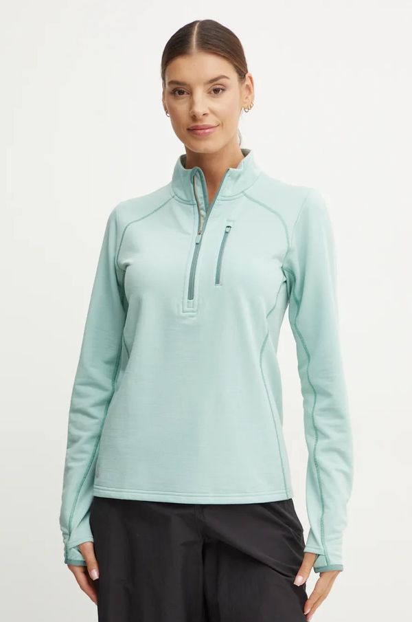 Smartwool Sportska dukserica Smartwool Active Fleece boja: tirkizna, bez uzorka, SW002614