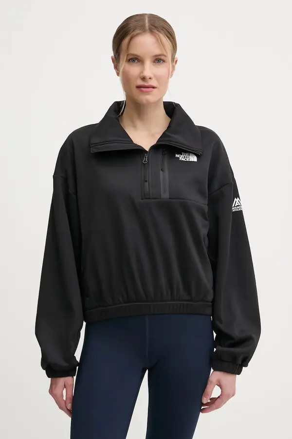 The North Face Sportska dukserica The North Face Mountain Athletics boja: crna, bez uzorka, NF0A8BFPJK31