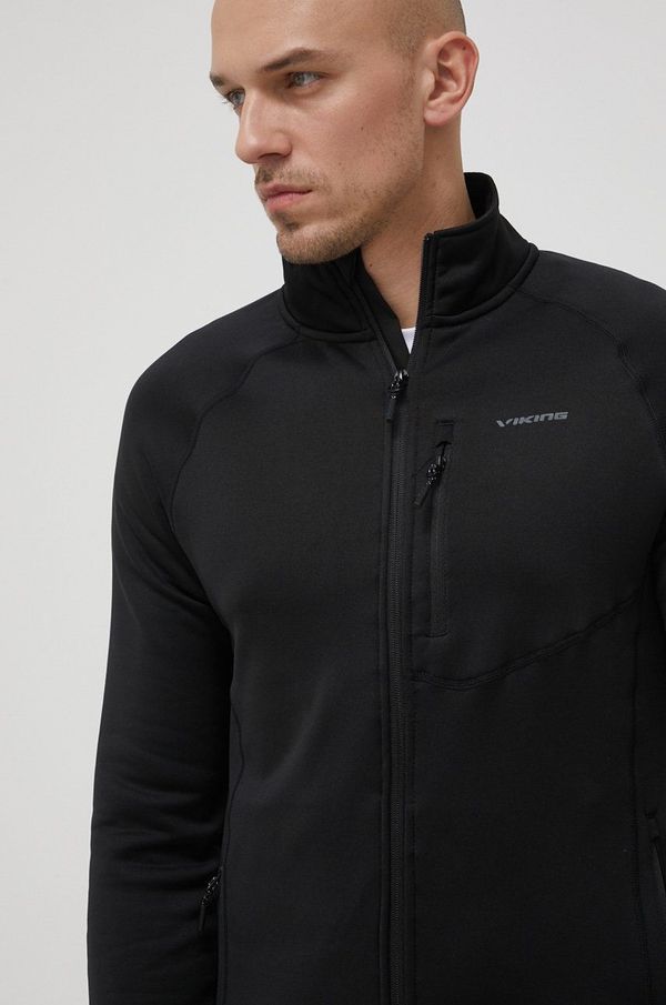 Viking Sportska dukserica Viking Jukon za muškarce, boja: crna, glatka