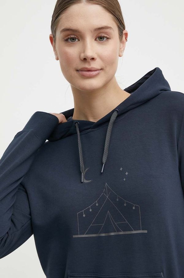 Viking Sportska dukserica Viking Panaka boja: crna, s kapuljačom, s tiskom