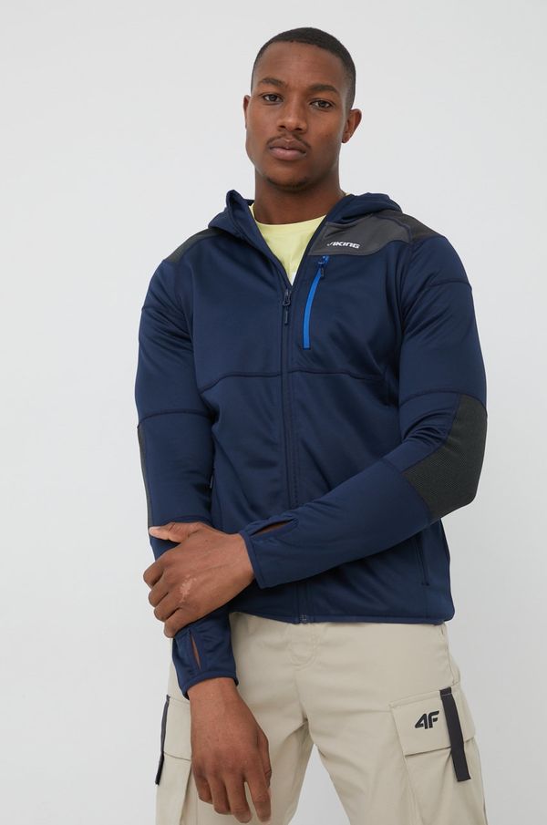 Viking Sportska dukserica Viking Yosemite za muškarce, boja: tamno plava, s kapuljačom, uzorkom, 720/24/1243