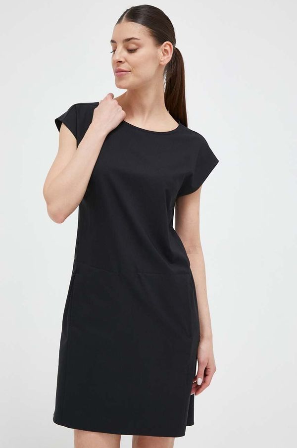 Houdini Sportska haljina Houdini Dawn boja: crna, mini, ravna