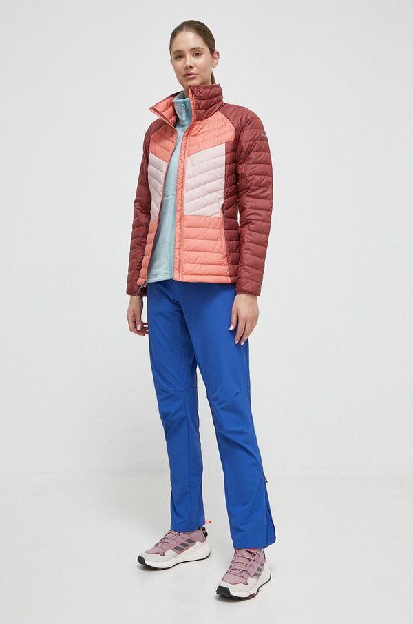 Columbia Sportska jakna Columbia Powder Lite Blocked II boja: bordo, za prijelazno razdoblje