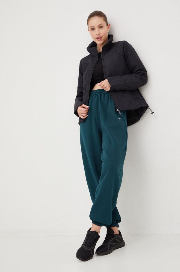 Reebok Sportska jakna Reebok boja: crna, za prijelazno razdoblje