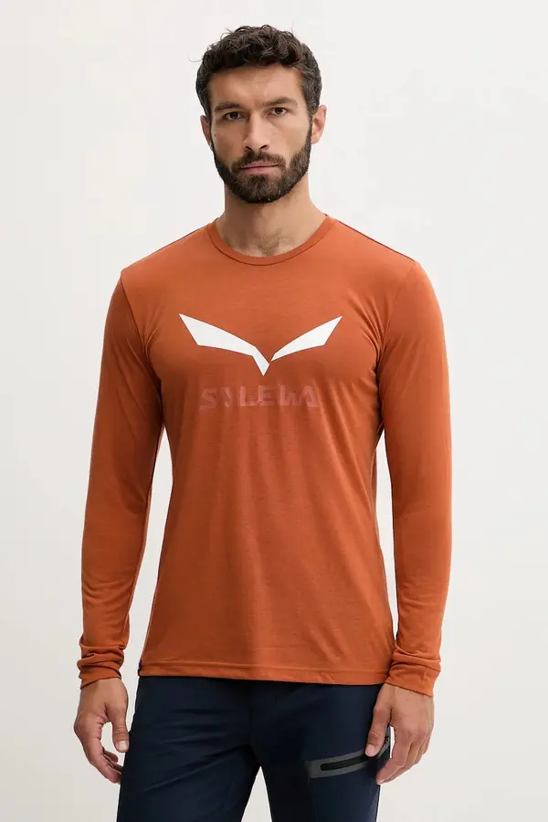 Salewa Sportska majica dugih rukava Salewa Solidlogo