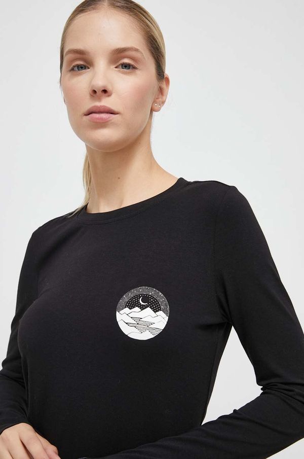 Viking Sportska majica dugih rukava Viking Escalante boja: crna