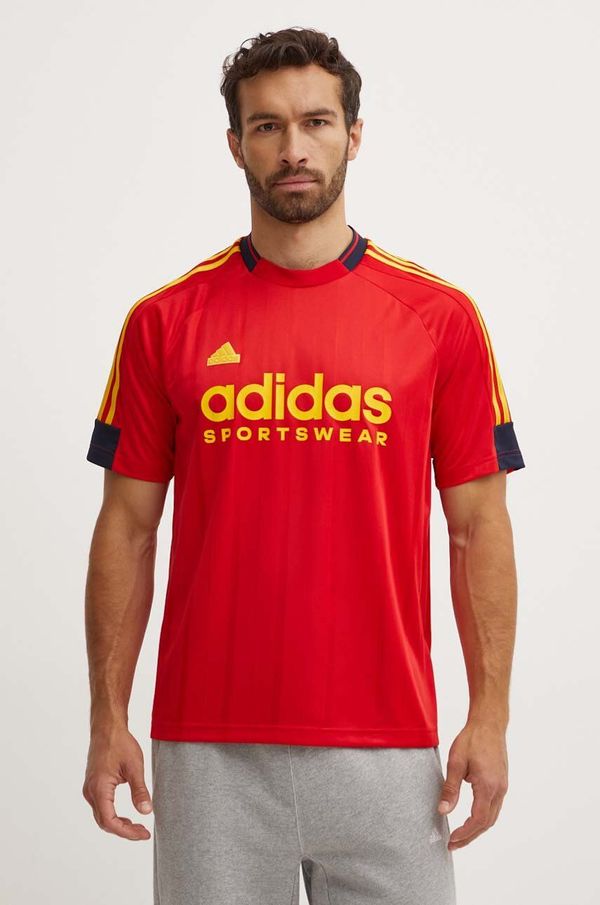 adidas Sportska majica kratkih rukava adidas Tiro boja: crvena, s uzorkom, IY4507