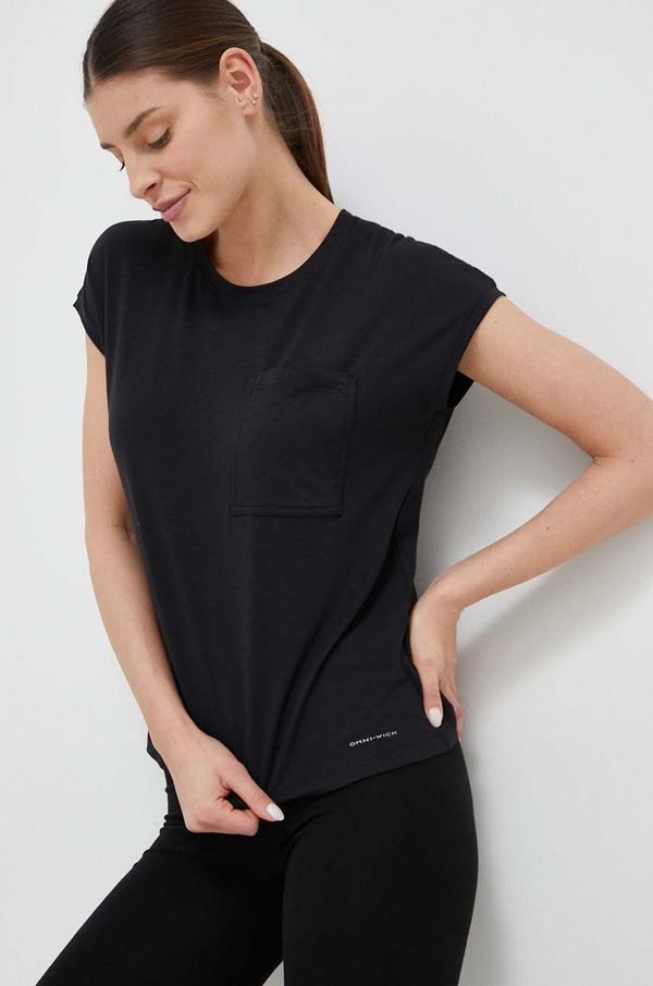 Columbia Sportska majica kratkih rukava Columbia Boundless Trek boja: crna