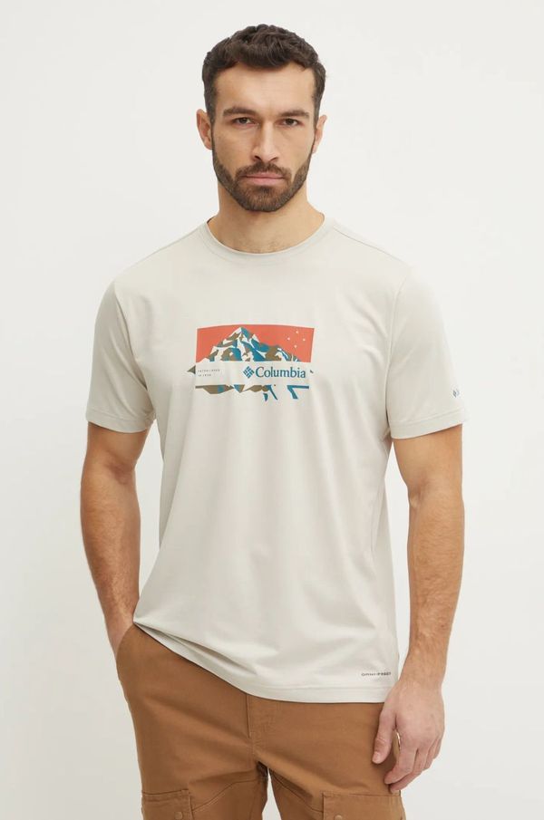 Columbia Sportska majica kratkih rukava Columbia Ice Lake boja: crna, s tiskom, 2071731