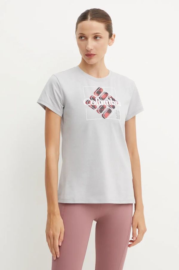 Columbia Sportska majica kratkih rukava Columbia Sun Trek SS Graphic boja: bijela, 1931753