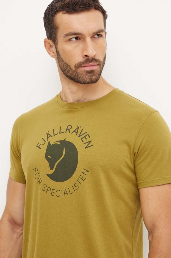 Fjallraven Sportska majica kratkih rukava Fjallraven Fjällräven Fox boja: zelena, s tiskom, F87052.624