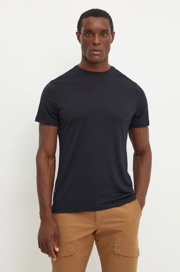 Icebreaker Sportska majica kratkih rukava Icebreaker Merino 125 Cool-Lite Sphere III boja: crna, bez uzorka, IB0A56ZM0011