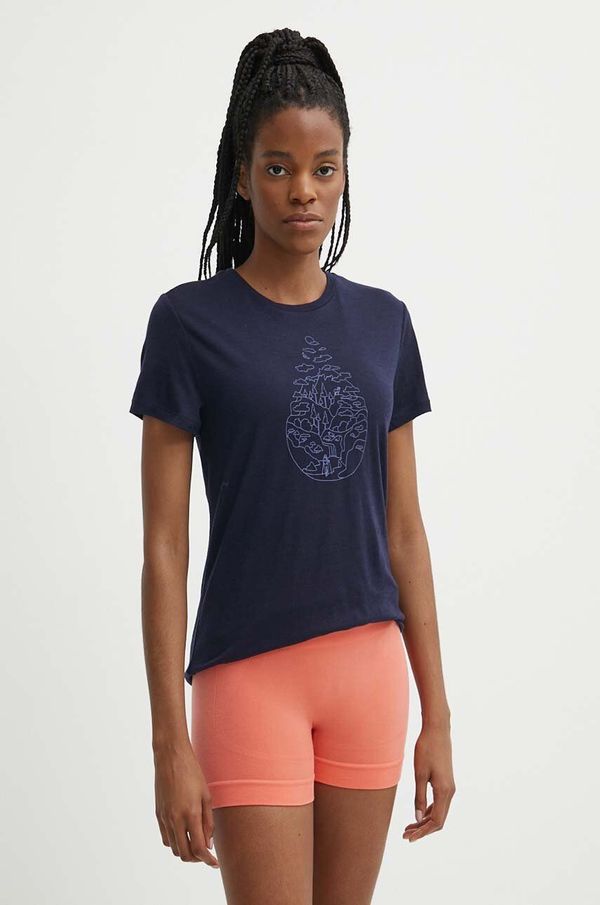 Icebreaker Sportska majica kratkih rukava Icebreaker Merino 150 Tech Lite III boja: tamno plava, IB0A56YJ4011