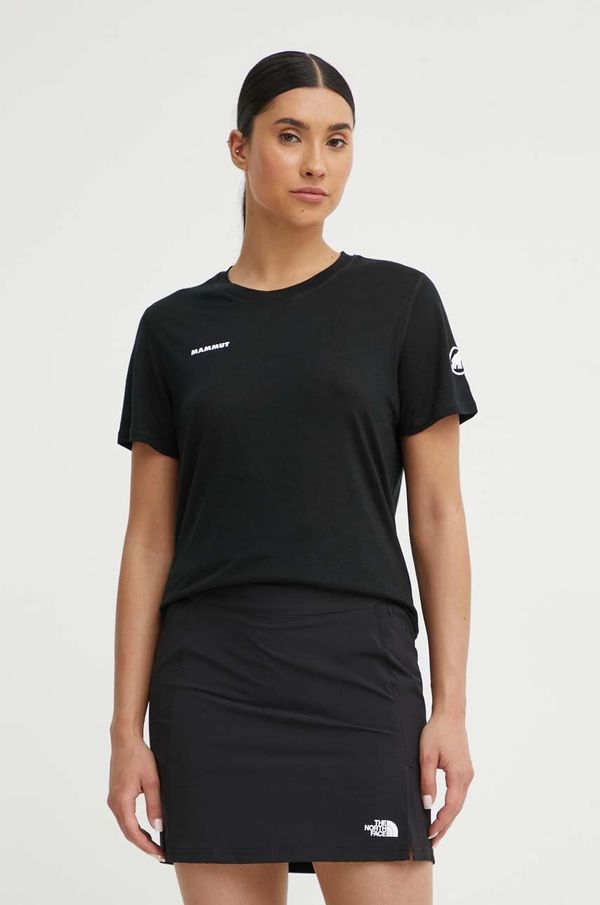 Mammut Sportska majica kratkih rukava Mammut Tree Wool boja: crna