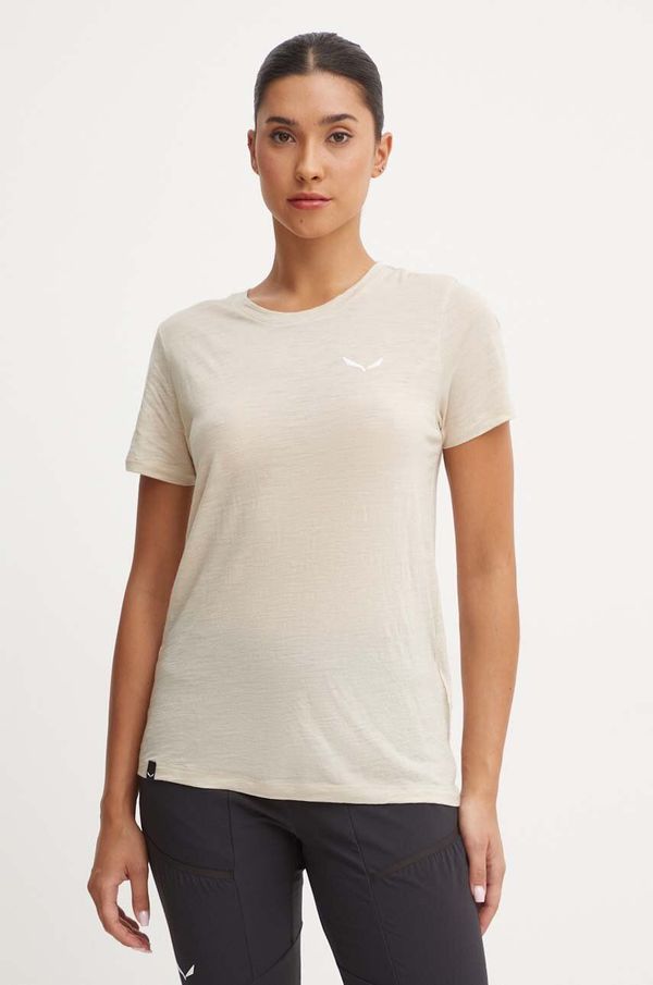 Salewa Sportska majica kratkih rukava Salewa Eagle Minilogo boja: bež, 00.0000028855