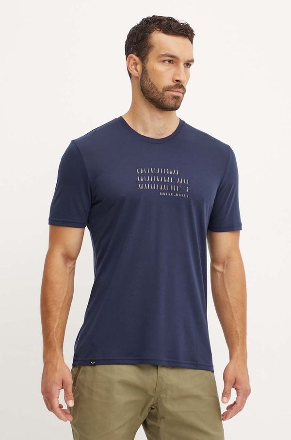 Salewa Sportska majica kratkih rukava Salewa Eagle Poem boja: tamno plava, s tiskom, 00.0000028912