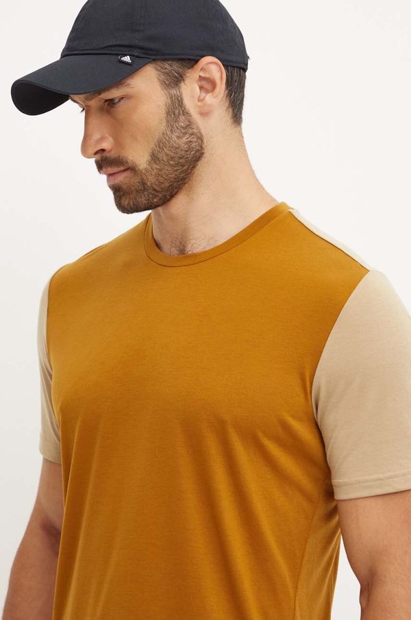 Salewa Sportska majica kratkih rukava Salewa Fanes boja: smeđa, s uzorkom, 00.0000028833