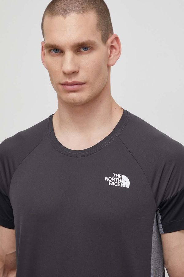 The North Face Sportska majica kratkih rukava The North Face Bolt boja: siva, s uzorkom, NF0A825GMN81