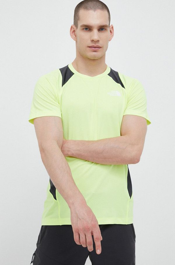 The North Face Sportska majica kratkih rukava The North Face Glacier boja: žuta, s uzorkom