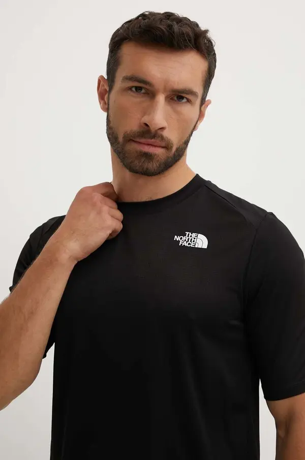 The North Face Sportska majica kratkih rukava The North Face Shadow boja: crna, bez uzorka, NF0A87TUJK31