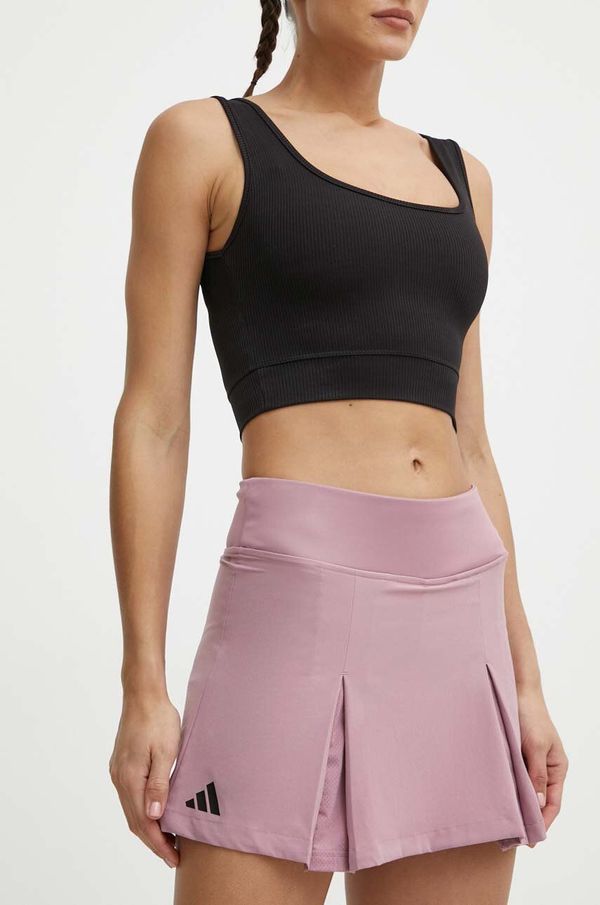 adidas Performance Sportska suknja adidas Performance boja: ružičasta, mini, širi se prema dolje, IT6583