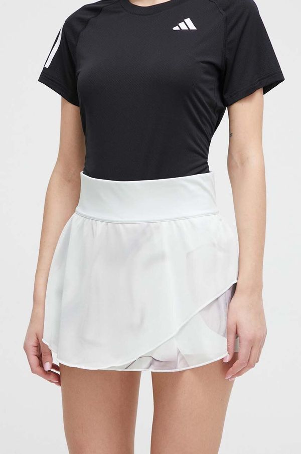 adidas Performance Sportska suknja adidas Performance boja: zelena, mini, širi se prema dolje